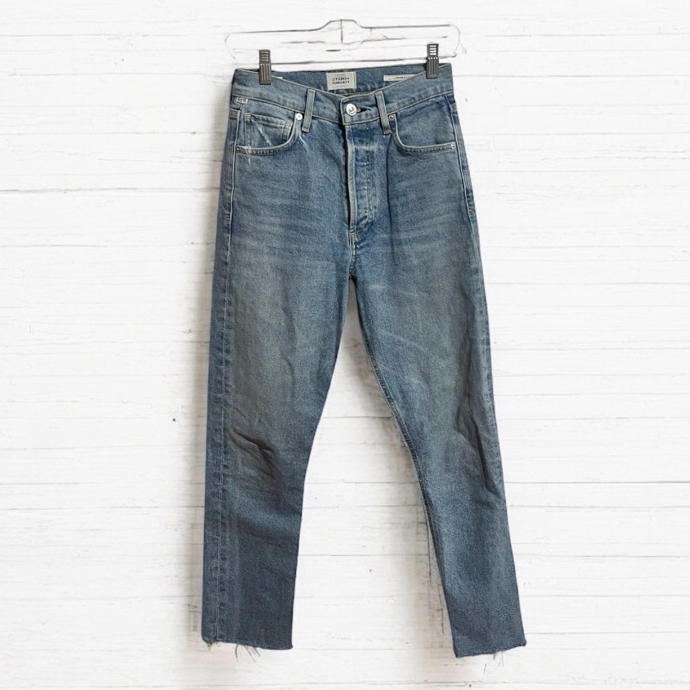 Citizens of Humanity Charlotte Crop Jeans – Size 24 – High Rise – Raw Hem